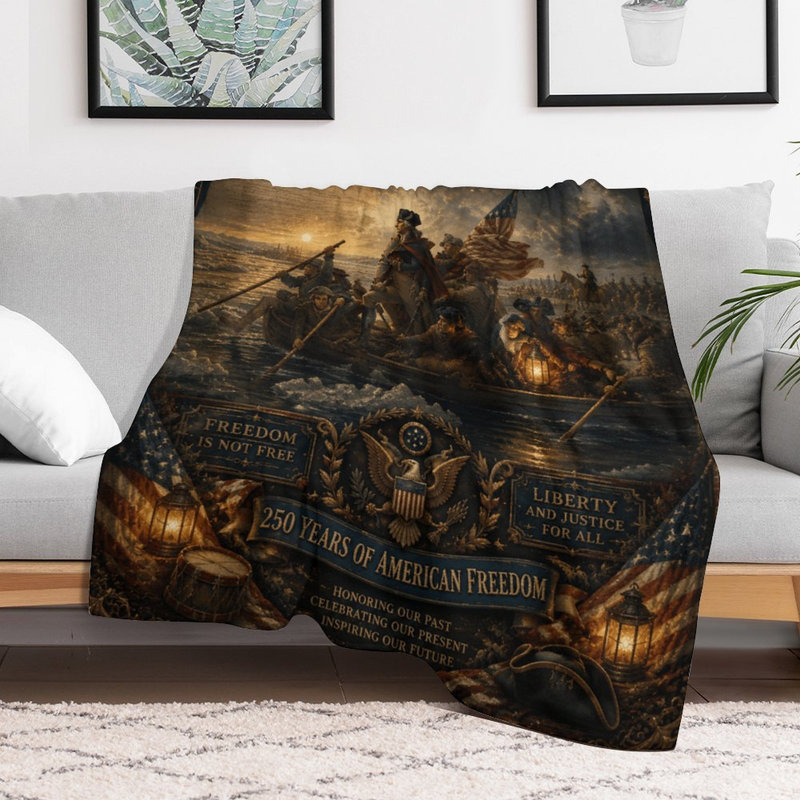 Jeté en flanelle de luxe American Crossing Delaware, 30 po x 40 po