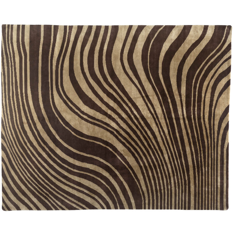 One-of-a-Kind 9'10" X 12' New Age Wool Area Rug in