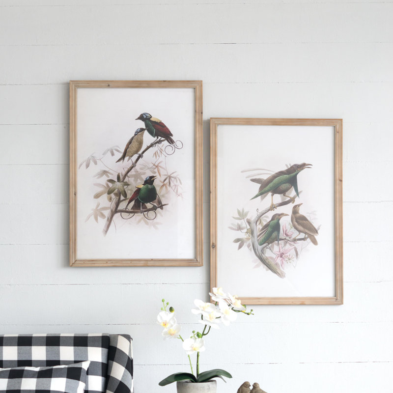 S/2 Bird Framed Print, 19.5x27.5"