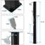 Alexnader Solar Powered Temperature Controlled Vinyl Free -standing Outdoor Shower and Footwash Spout-1664313476