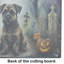 Grande planche à découper en verre Border Terrier Spooky Halloween