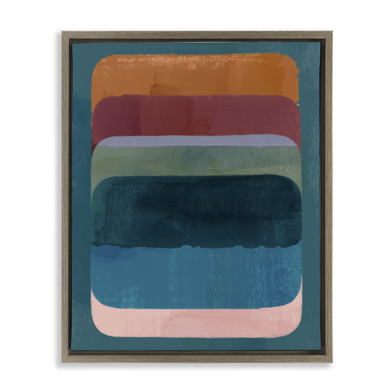 Art mural sur toile flottant d'inspiration rustique par Victoria Barnes, Cadre flottant orme Montalcino, H 21 po x l 17 po