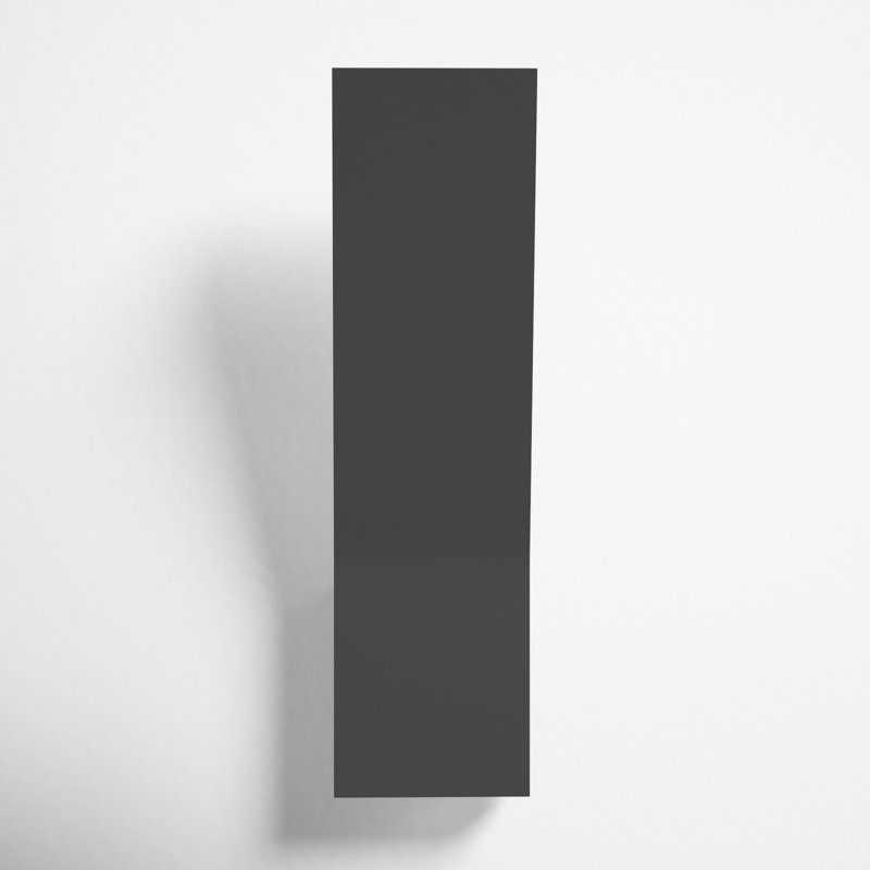 Ogden Single Light Dimmable LED Armed Sconce, Black, 11" H x 3" W x 2.75" D