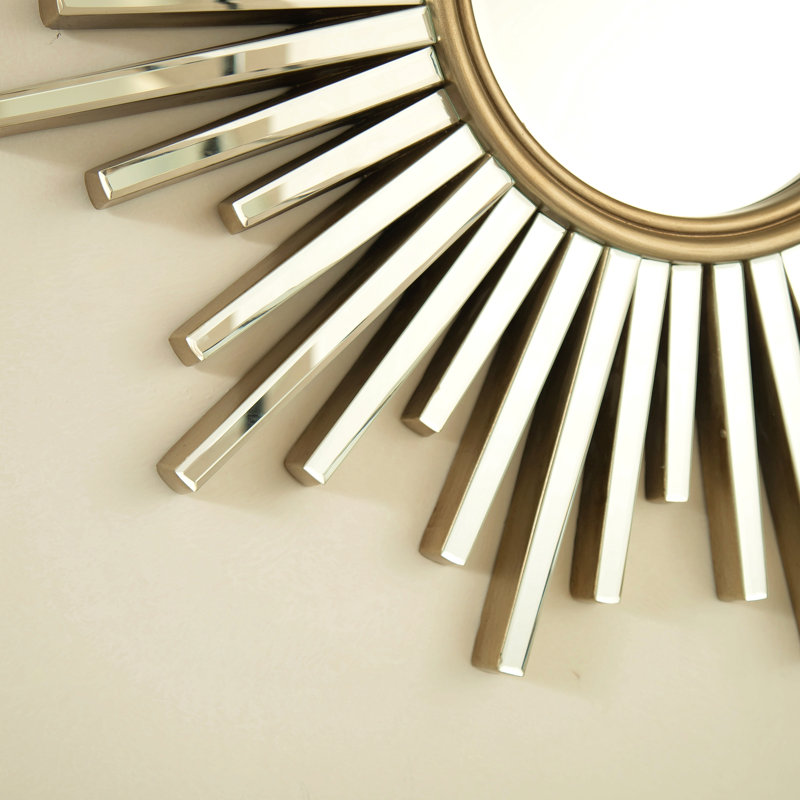 Miroir 33 po Gemme, miroir décoratif en forme de Sunburst