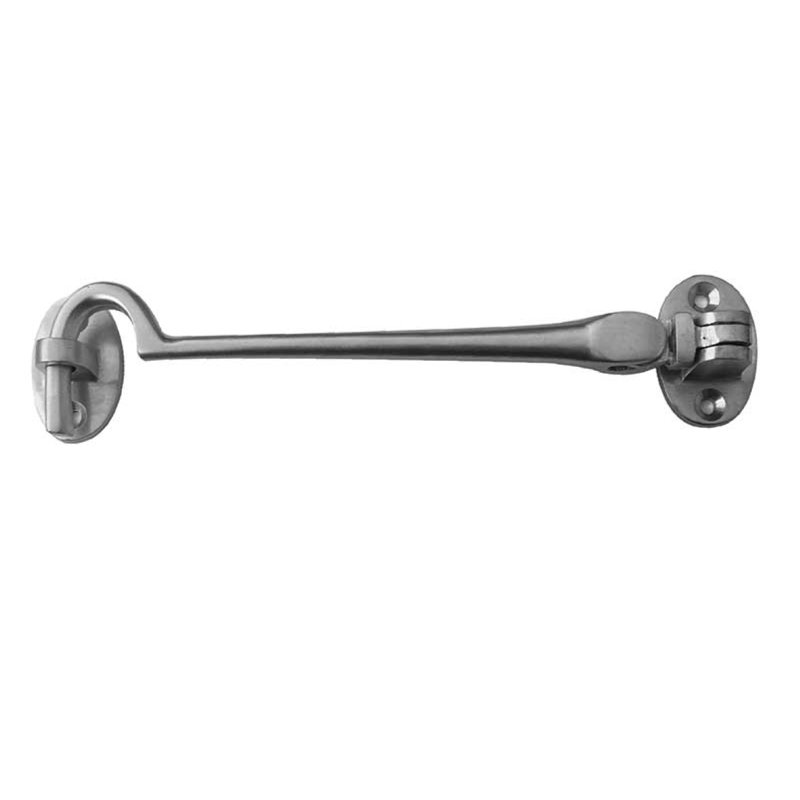 Kardinya Cabin Hook Door Bolt, Satin Chrome, 3.6cm H x 30cm W x 1.9cm D