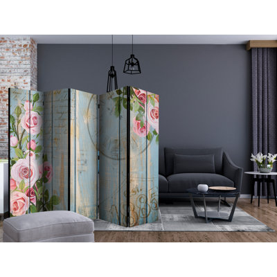 Demers 225cm W x 172cm H 5 - Panel Solid Wood Folding Room Divider