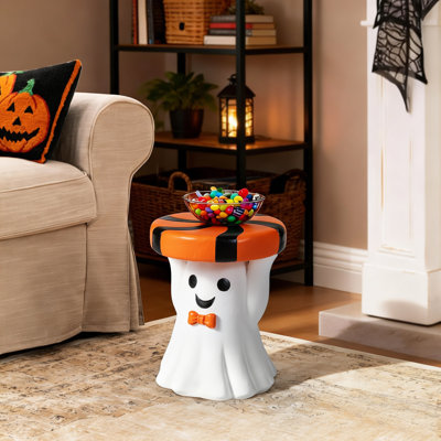 14.75"H Halloween MGO Ghost Stool