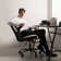 Nakysha Mid-Back PU Leatehr Office Chair with Swivel Base and Padded Armests