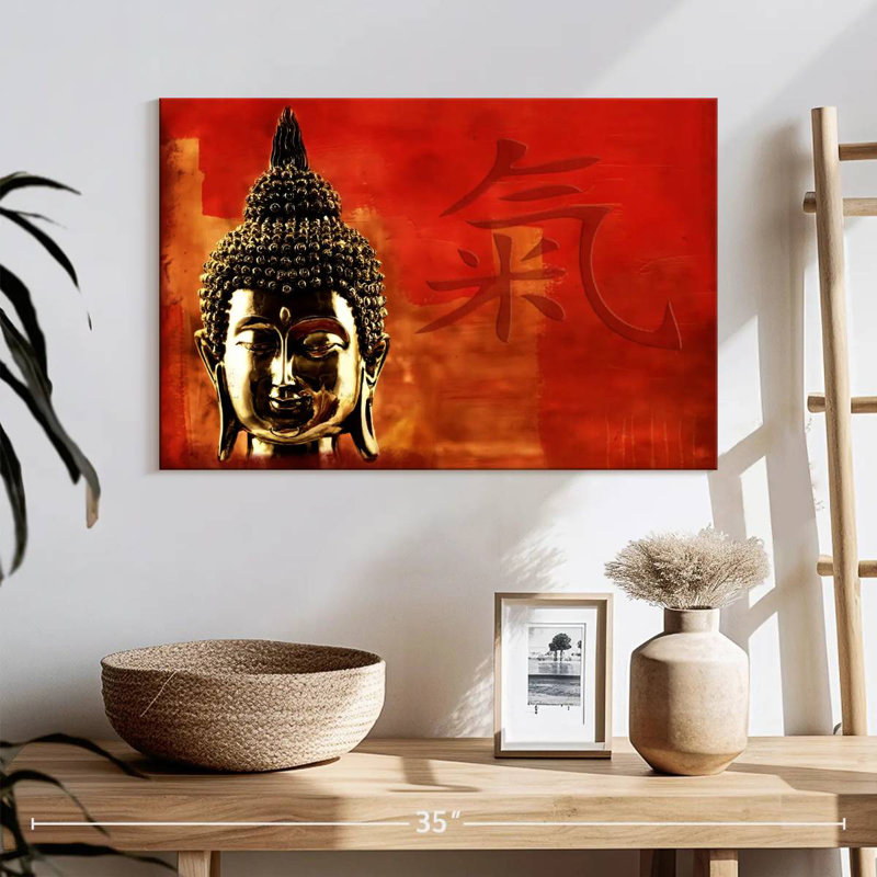 Tête de Bouddha Adella, H 16 po x l 24 po