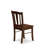 5 Piece Modern Dining Table Set Includes a Round Kitchen Table with Pedestal and 4 Dining Room Chairs, Mahogany-2010441220-2010441222-2010441221