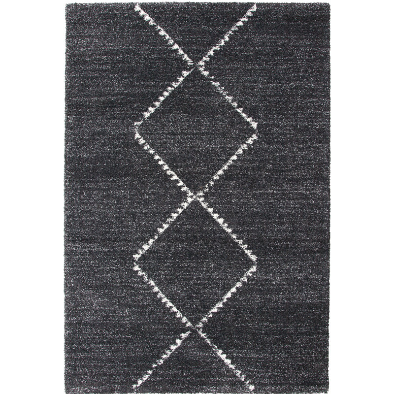 Tapis noir / ivoire Archer