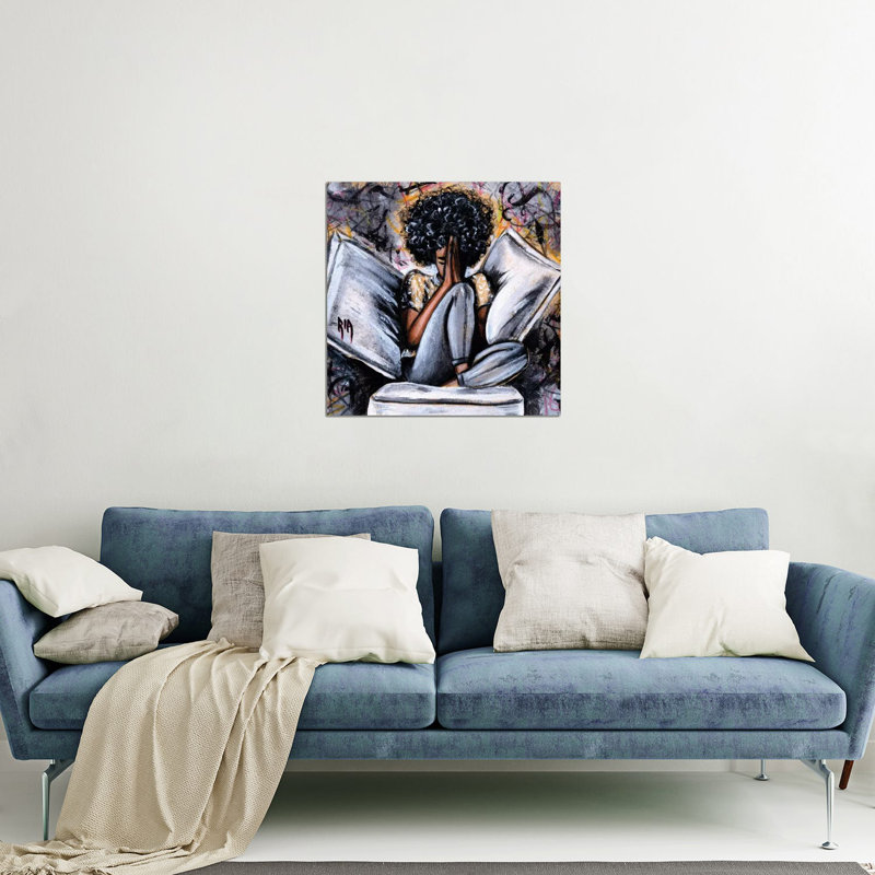 «All I Have ...» par l'artiste Ria - Peinture sans cadre, H 24 po x l 24 po x P 0,25 po
