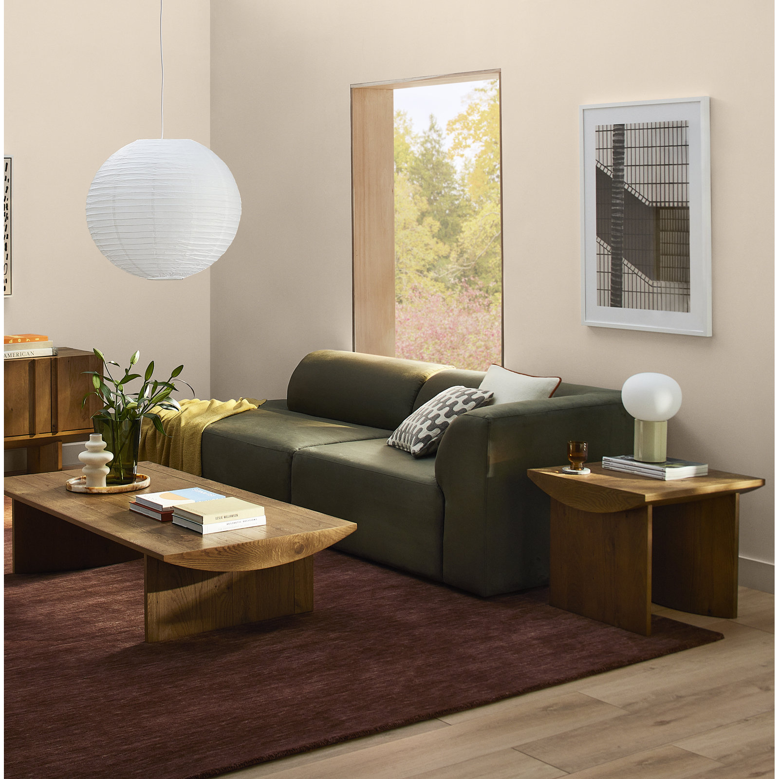 Workshop Single Light Paper Dimmable Pendant, 23.62" H x 23.62" W x 23.62" D