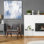 «White Out I» par Courtney Prahl, art mural en verre acrylique