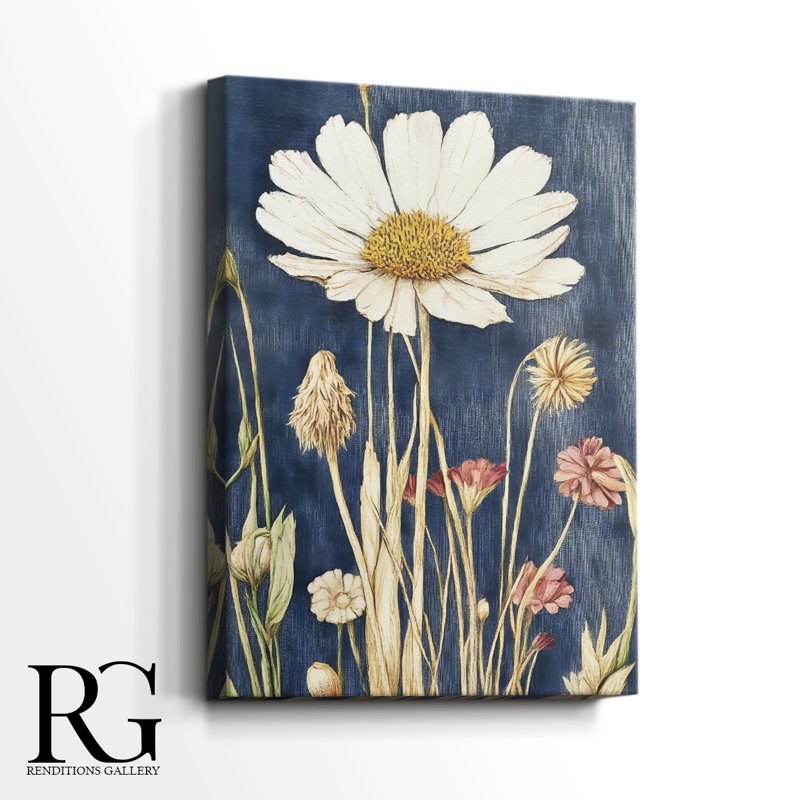 Toile tendue à motif floral CXIV Gallery - prête à être accrochée, H 18 po x l 12 po