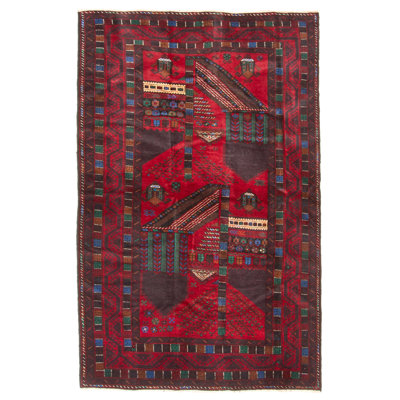 Teimani Red Rug 4'3" x 7'0"