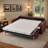 Marcello 77" Leather Queen Sleeper Sofa Bed With Memory Foam Mattress, Leather Sleeper Sofa Bed With Memory Foam Mattress For Living Room