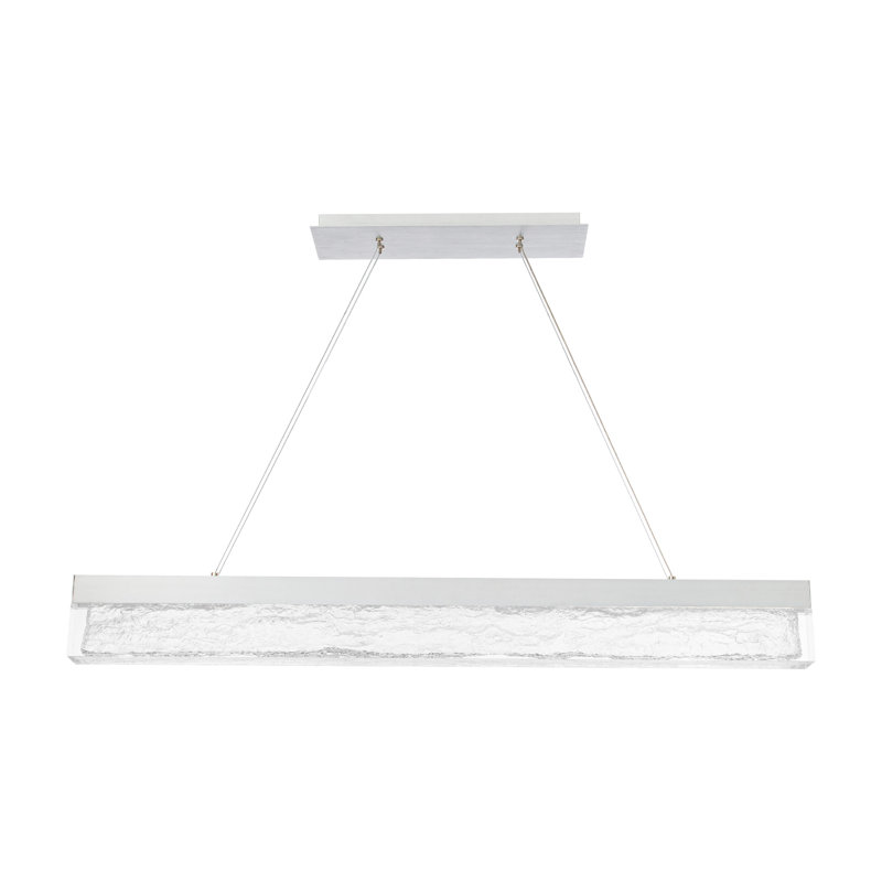 Effervescent 1 - Light LED Pendant, Brushed Aluminum