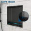 Niche de douche en acier inoxydable 12 po x 12 po-1071711743
