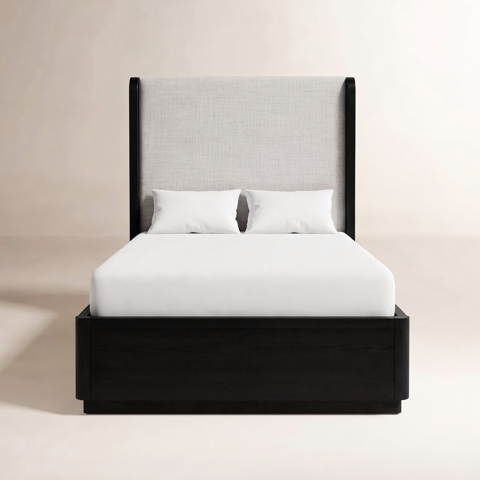 Modena Upholstered Bed, Twin, Midnight Blue