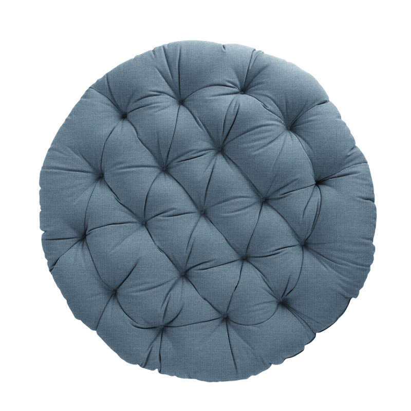 Coussin intérieur / extérieur Sunbrella Papasan, Sunbrella® Spectrum denim, L 44 po x P 44 po, Polyester