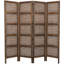 Brown Wood Handmade Hinged Foldable Partition