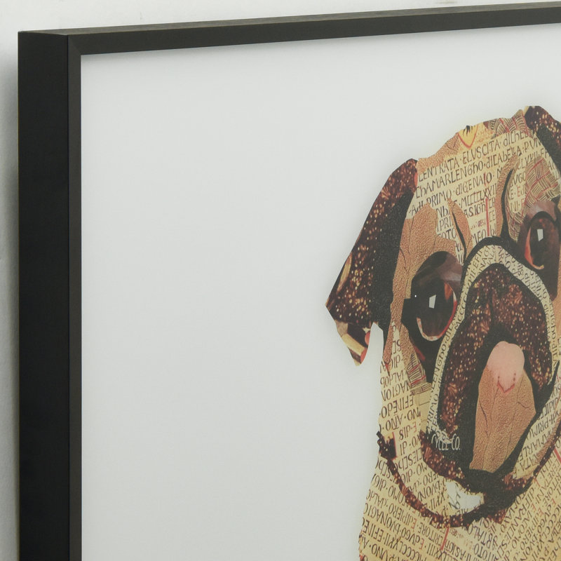 "Apphia My Puggy" par Alex Zeng, reproduction d'art graphique sur verre