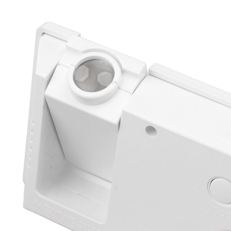 Réveil à projection numérique pour chambres, grand écran DEL, miroir blanc