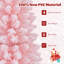 Arbre de Noël artificiel rose avec support en métal pliable-1271434898