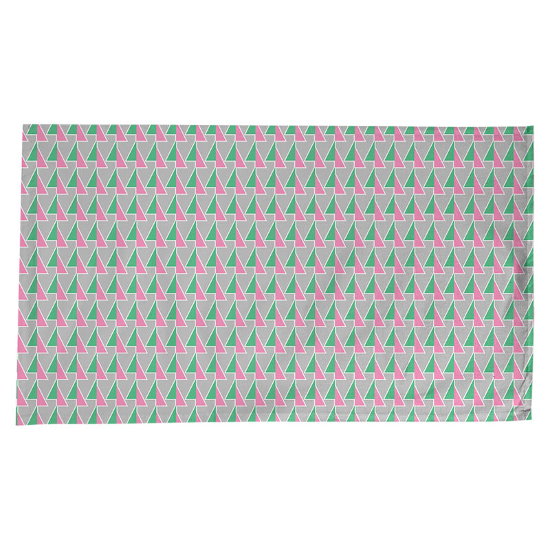 Shifted Arrows Tablecloth, Green/Pink