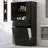 Tall Storage Cabinet with Two Laundry Baskets and Drawer - Black-1333248165