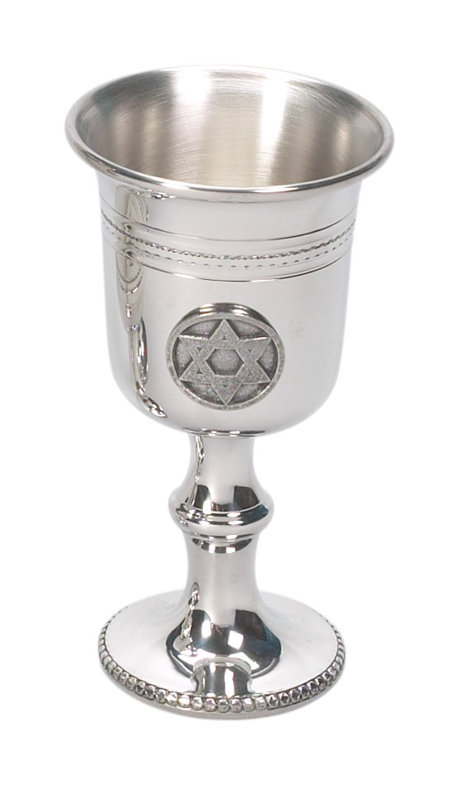 Tasse giddush étain