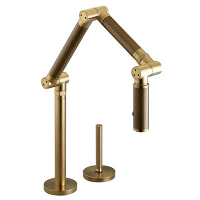Karbon Two-Hole Deck-Mount Pot Filler
