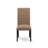 9 Piece Dining Room Table Set Includes a Rectangle Butterfly Leaf Kitchen Table and 8 Light Sable Linen Fabric Upholstered Chairs, Black-2028672233-2028672214-2081428698