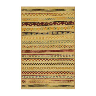 Tapis décoratif multicolore à motif abstrait