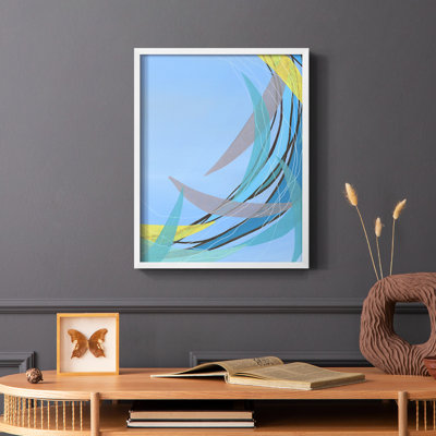 «Circulation Flow II», reproduction encadrée - bois massif