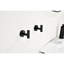 Crochet pour serviette de salle de bain, crochet de douche, acier inoxydable 304 noir mat 6, fixation murale sans perceuse, égratignures, corrosion pour la maison, noir