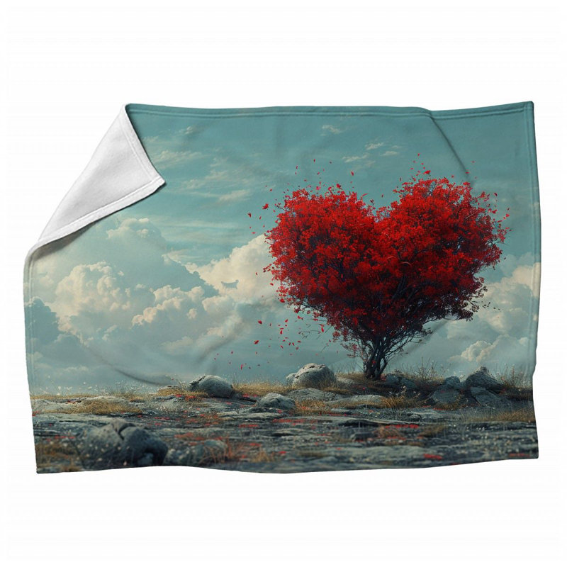 Jeté polaire Love Tree, L 50 po x L 60 po