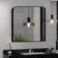 Kuddusi Metal Rectangle Mirror-729027278