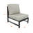 Oltjana Sectional Armless Middle Outdoor Patio Chair With Sunbrella Cushions-124072324