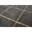 Tapis gris et or noué à la main de haute qualité