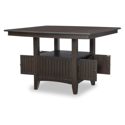 Caldwell  Counter Height Dining Table With Storage Base