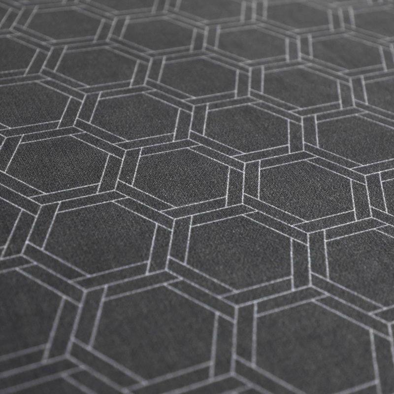 Un-Rug Honeycomb Low Profile Kitchen Mat, Rectangle 1'11" x 2'11", Brown