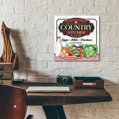 «Country Kitchen» par Mollie B., art mural en verre acrylique