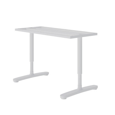 2Pcs Black Adjustable Height Table Underframe