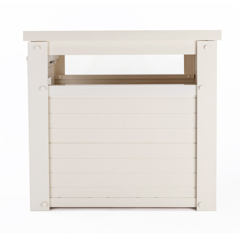 Table de bout pour litière Littof ECOFLEX en blanc antique, Blanc antique