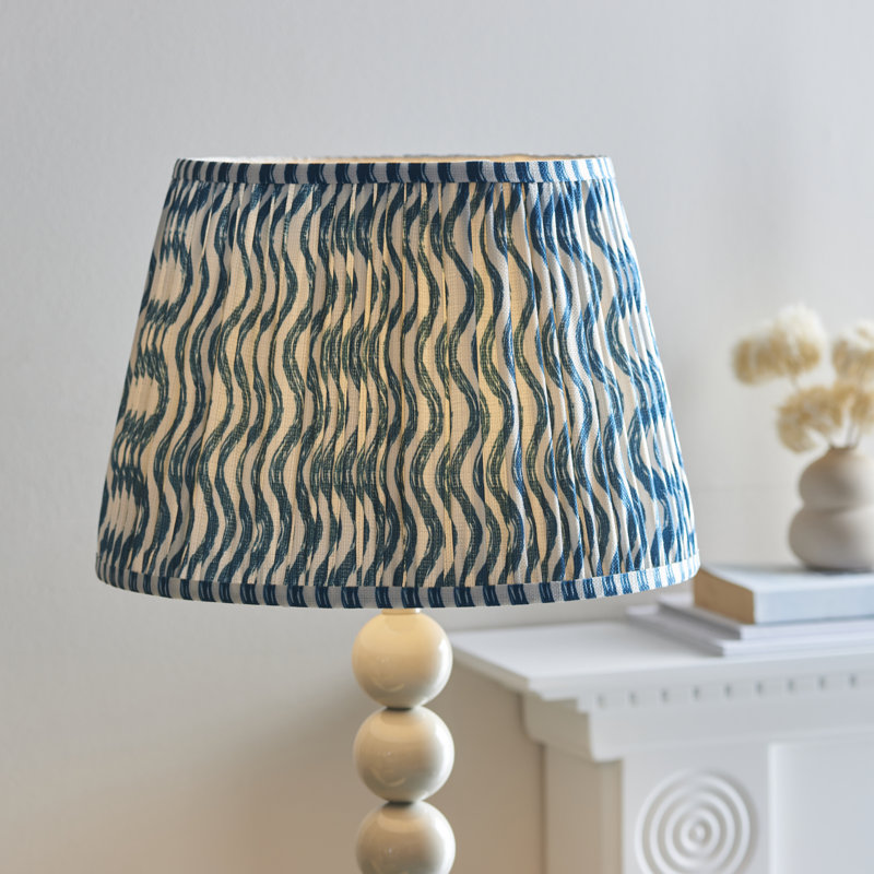 Higgledy 153.2cm Traditional Floor Lamp, White, Blue/White