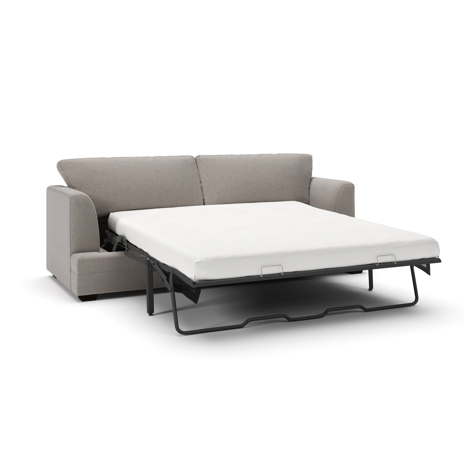 Edan 92" Sofa Bed, Apollo Pebble Boucle