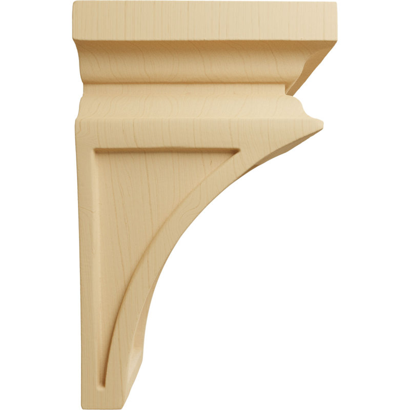 Alder Hand-Carved Wood Mini Corbel 6" x 3.5" x 3.75"