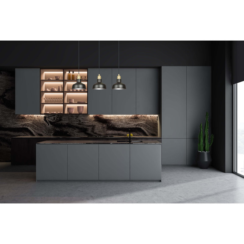 Greig 3 - Light Kitchen Island Pendant, Black